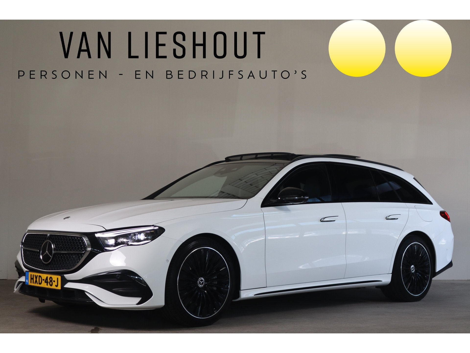 Mercedes-Benz E-Klasse Estate 300 e Exclusive Line MBUX Supe, Auto's, Gebruikt, 4 cilinders, Wit, Hybride Elektrisch/Benzine
