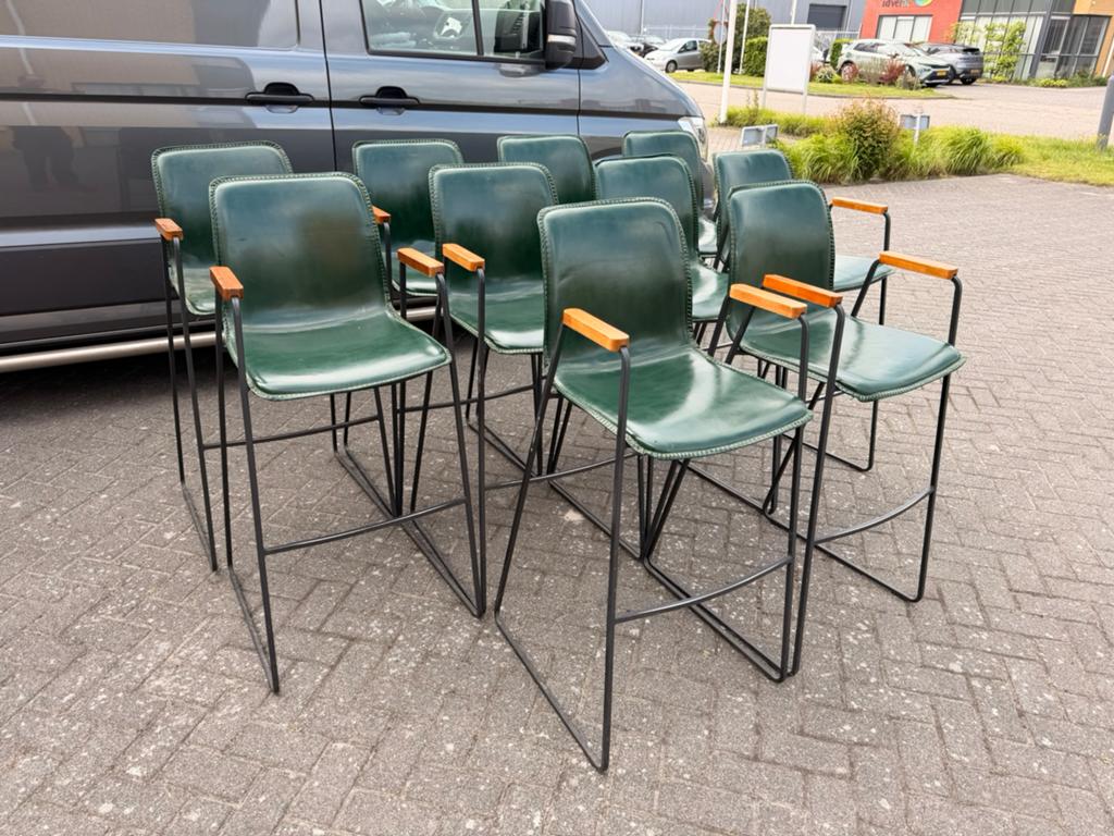 Barkrukken rugleuning krukken cafe bar bistro retro vintage, 5 krukken of meer, Met voetsteun, 60 tot 90 cm, Ophalen of Verzenden
