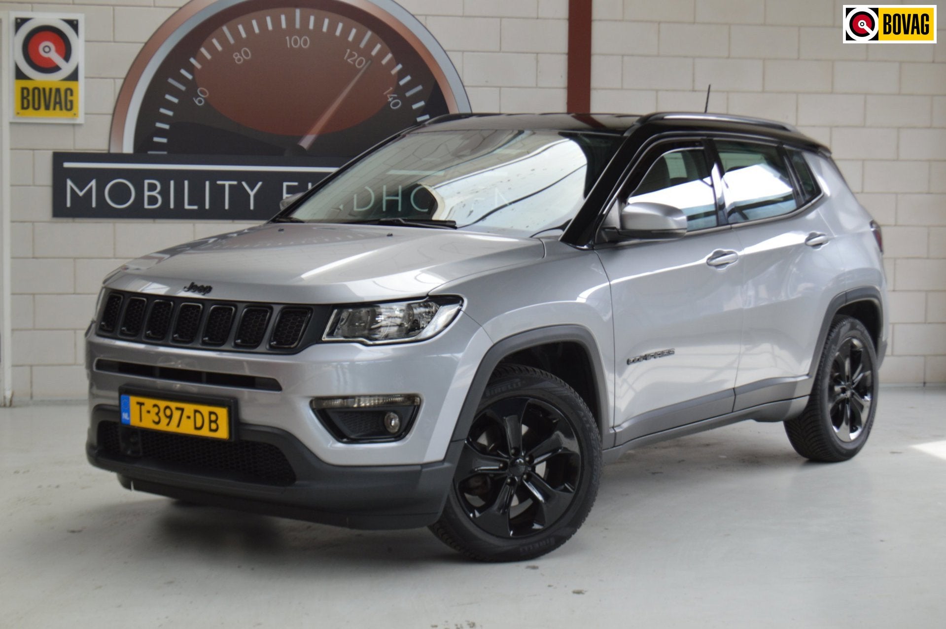 Jeep Compass 1.4T 140PK TREKHAAK, NWE BANDEN, NWE RIEM, GARA, Auto's, Jeep, Gebruikt, 4 cilinders, Leder en Stof, Compass