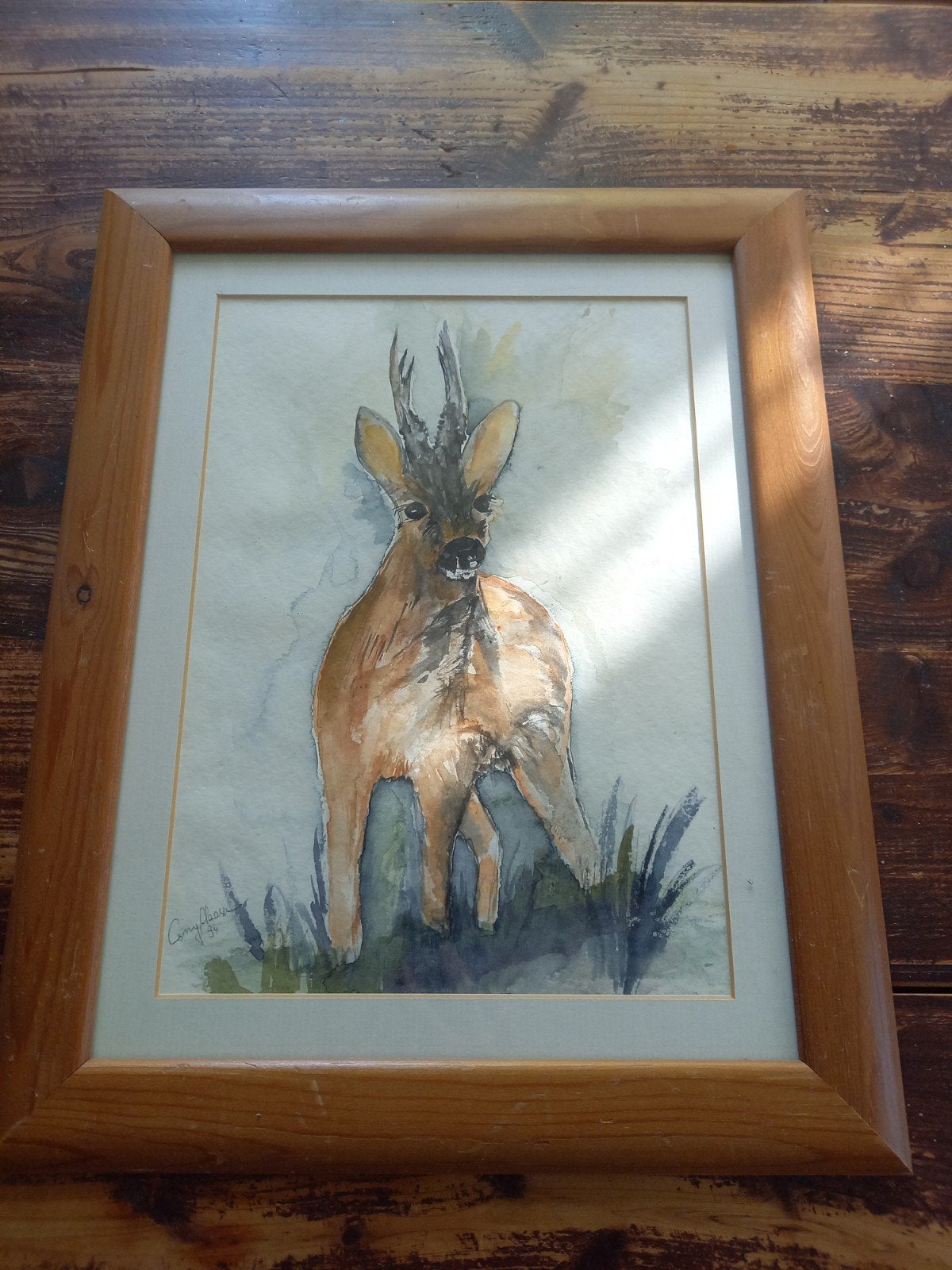 Aquarel van Cony Claassen, Ophalen of Verzenden, Minder dan 50 cm, Schilderij