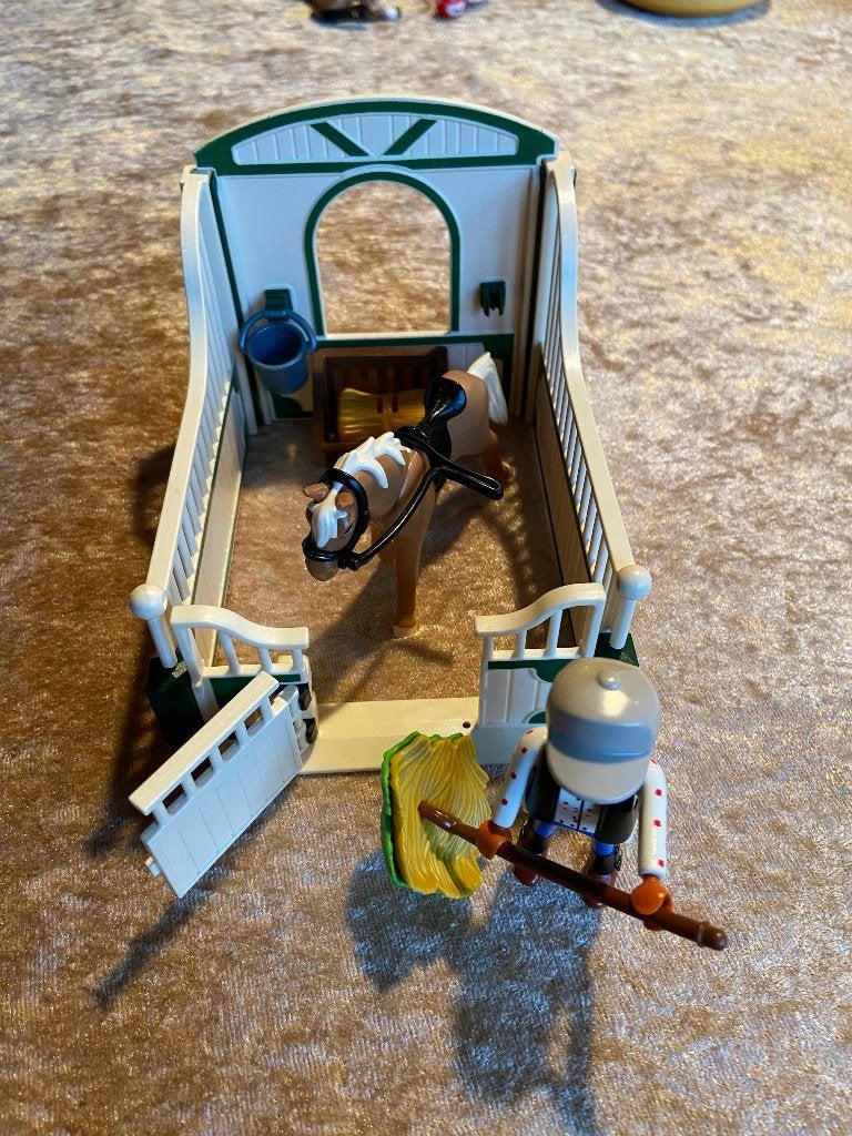 Playmobil Haflinger met Paardenbox 5109, Complete set, Overige typen, Ophalen of Verzenden, Zo goed als nieuw