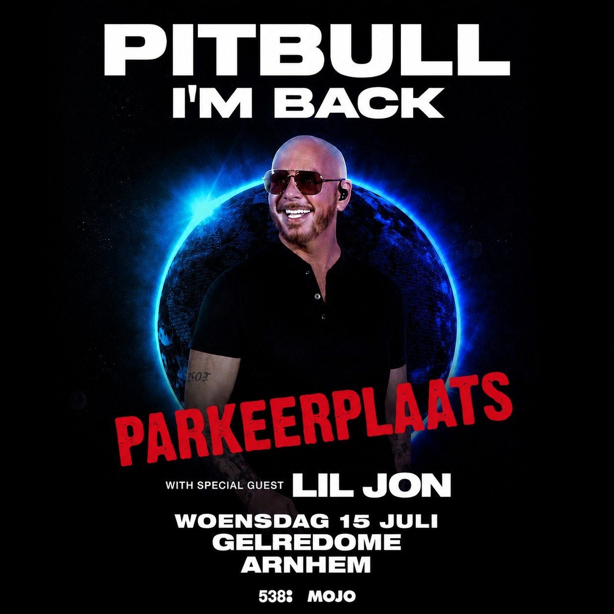 Parkeerplaats Gelrdome Pitbull Concert, Twee personen