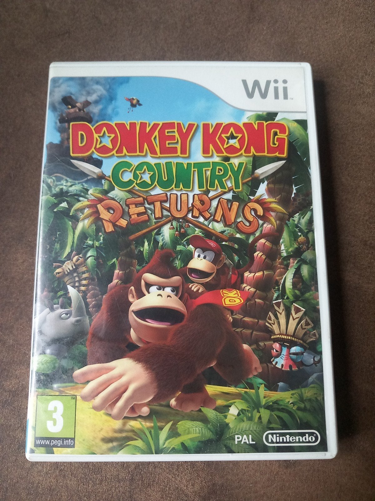 Donkey Kong Country Returns - Wii (PAL), Spelcomputers en Games, Games | Nintendo Wii, Nintendo, 2 spelers, Eén computer, Zo goed als nieuw