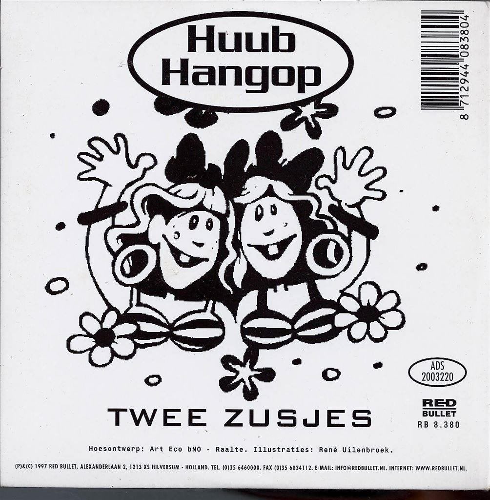 cd-single van Huub Hangop - Twee Zusjes, Verzenden, Zo goed als nieuw, Pop