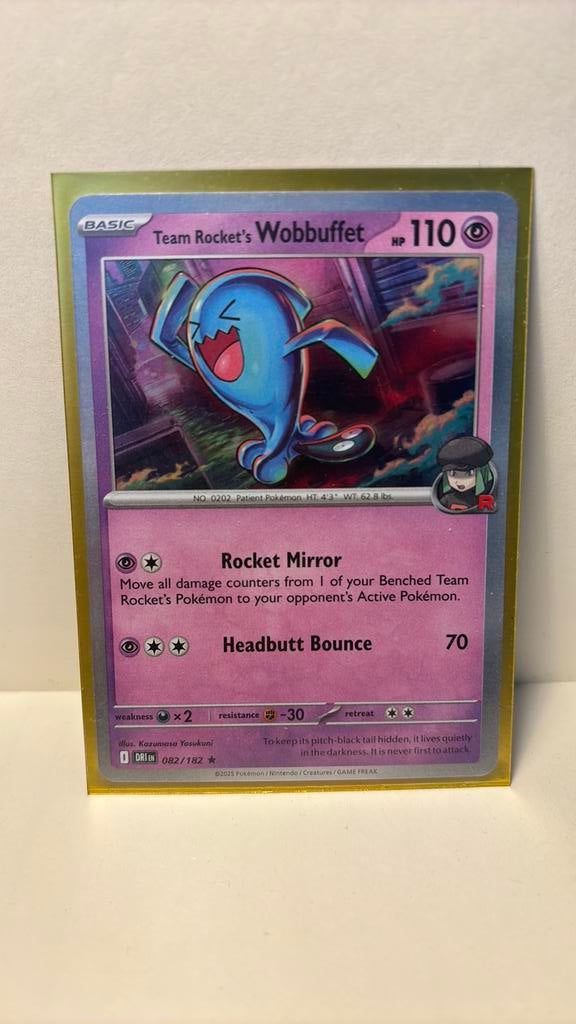 Team Rocket’s Wobbuffet 082/182 holo destined rivals, Ophalen of Verzenden, Nieuw, Boosterbox