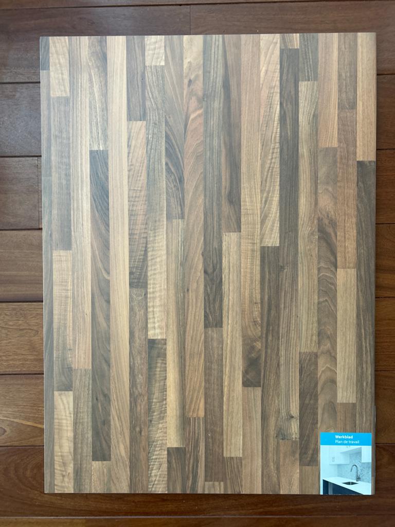 Nieuw Noten Aanrechtblad / Werkblad 110x80 cm, Ophalen, 100 tot 150 cm, Bruin, 75 cm of meer