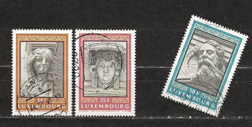 Luxemburg 1277-1279, Ophalen of Verzenden, Luxemburg, Gestempeld