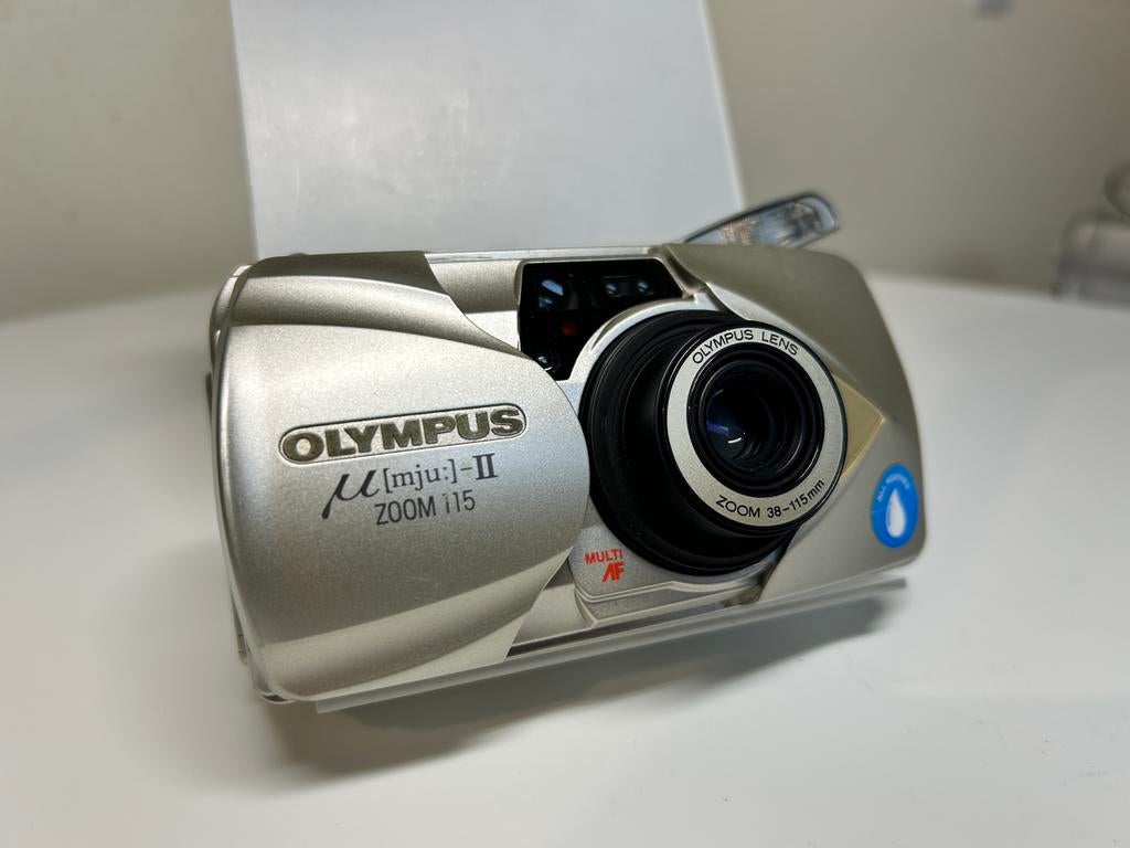Olympus µ[mju:]-II Zoom 115 Compact Camera, Audio, Tv en Foto, Fotocamera's Analoog, Ophalen of Verzenden, Zo goed als nieuw, Compact