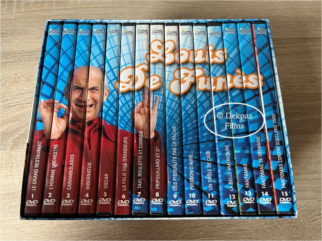 Dvd's Louis de Funès - 15 Disc Box, Alle leeftijden, Nederlands, Overige genres, Ophalen of Verzenden