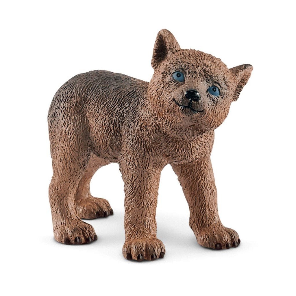 Schleich jonge wolf uit set 42472, dierfiguur, Verzamelen, Ophalen of Verzenden, Zo goed als nieuw, Paard, Beeldje of Figuurtje