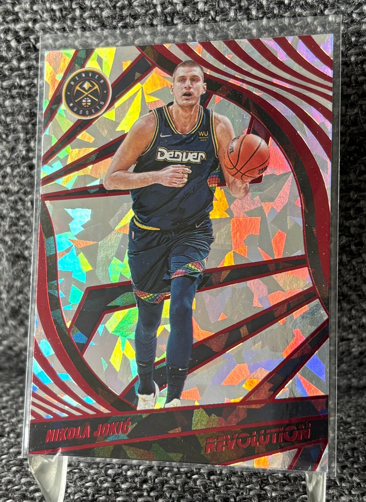Nikola Jokic Panini Revolution Denver Nuggets NBA card newyr, Hobby en Vrije tijd, Stickers en Plaatjes, Ophalen of Verzenden