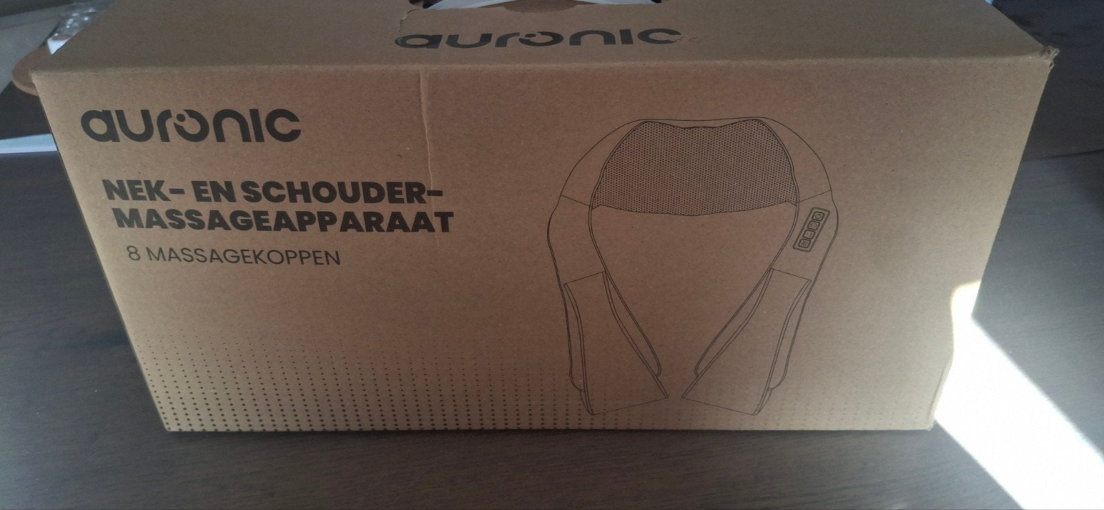Auronic Nek- en Schoudermassageapparaat met 8 Massagekoppen, Ophalen, Zo goed als nieuw, Apparaat