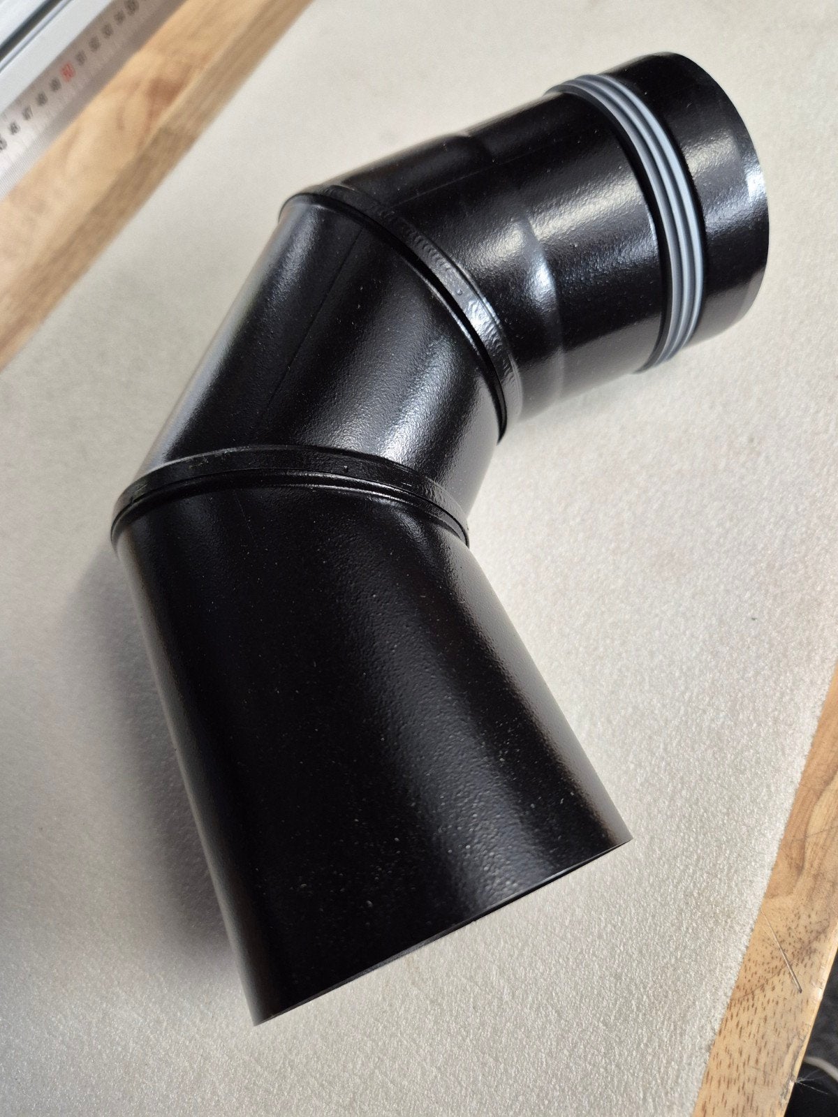 nieuw 90 graden bocht 80mm pelletkachel, Bochten, Pvc, Nieuw, Ophalen of Verzenden