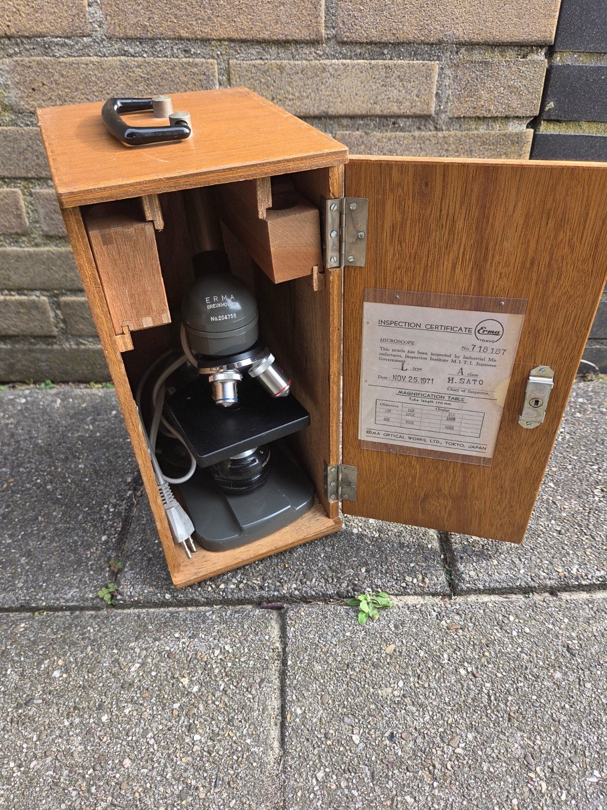 ERMA microscoop breukhoven, Audio, Tv en Foto, Optische apparatuur | Microscopen, Ophalen of Verzenden, Minder dan 400x