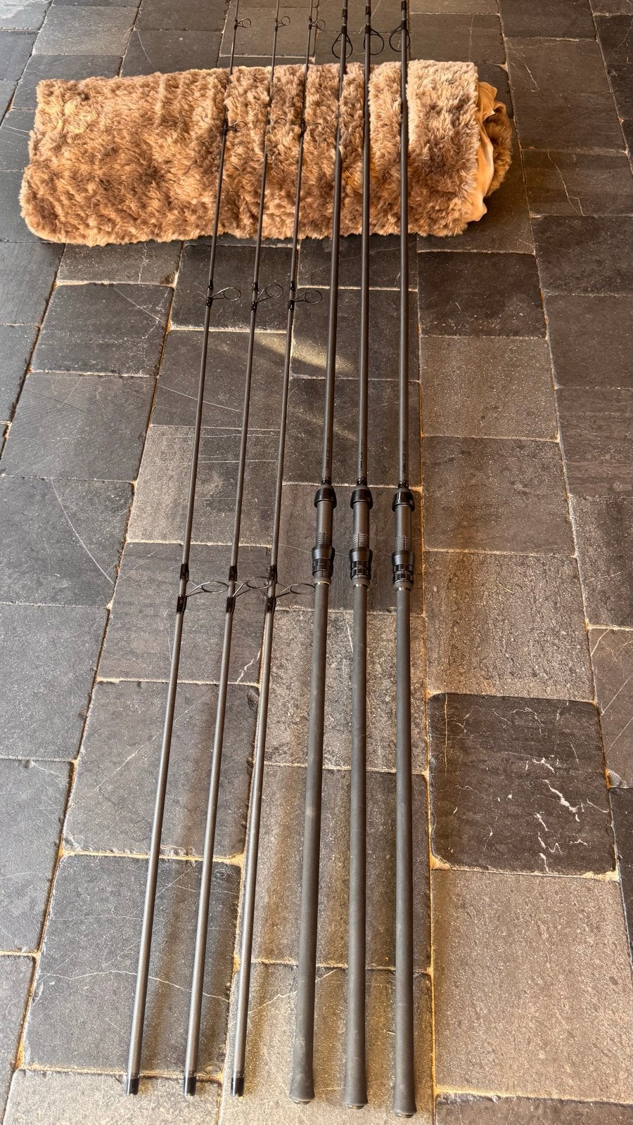 3x Century C2 Mk 2.  12 ft 3lbs Karperhengels, Ophalen, Zo goed als nieuw, Complete set