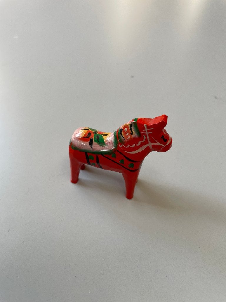 Dala paard paardje 5 x 5 cm, Ophalen of Verzenden, Zo goed als nieuw, Dier