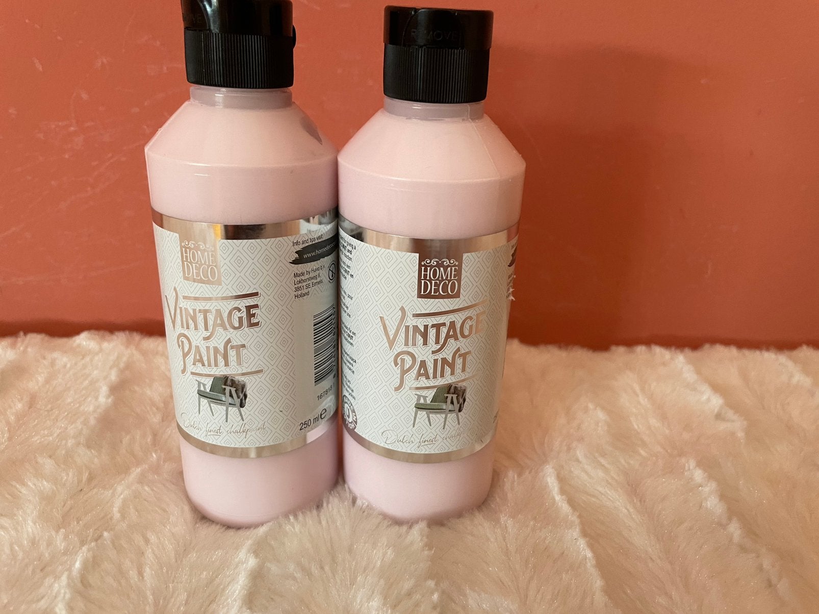 Nieuw! 2x Vintage paint roze 250ml, Verzenden, Nieuw, Verf, Roze