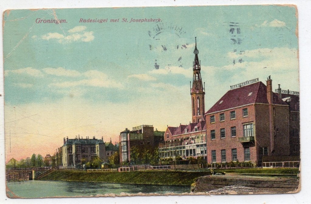 Groningen  Radesingel, Ophalen of Verzenden, 1920 tot 1940, Gelopen, Groningen
