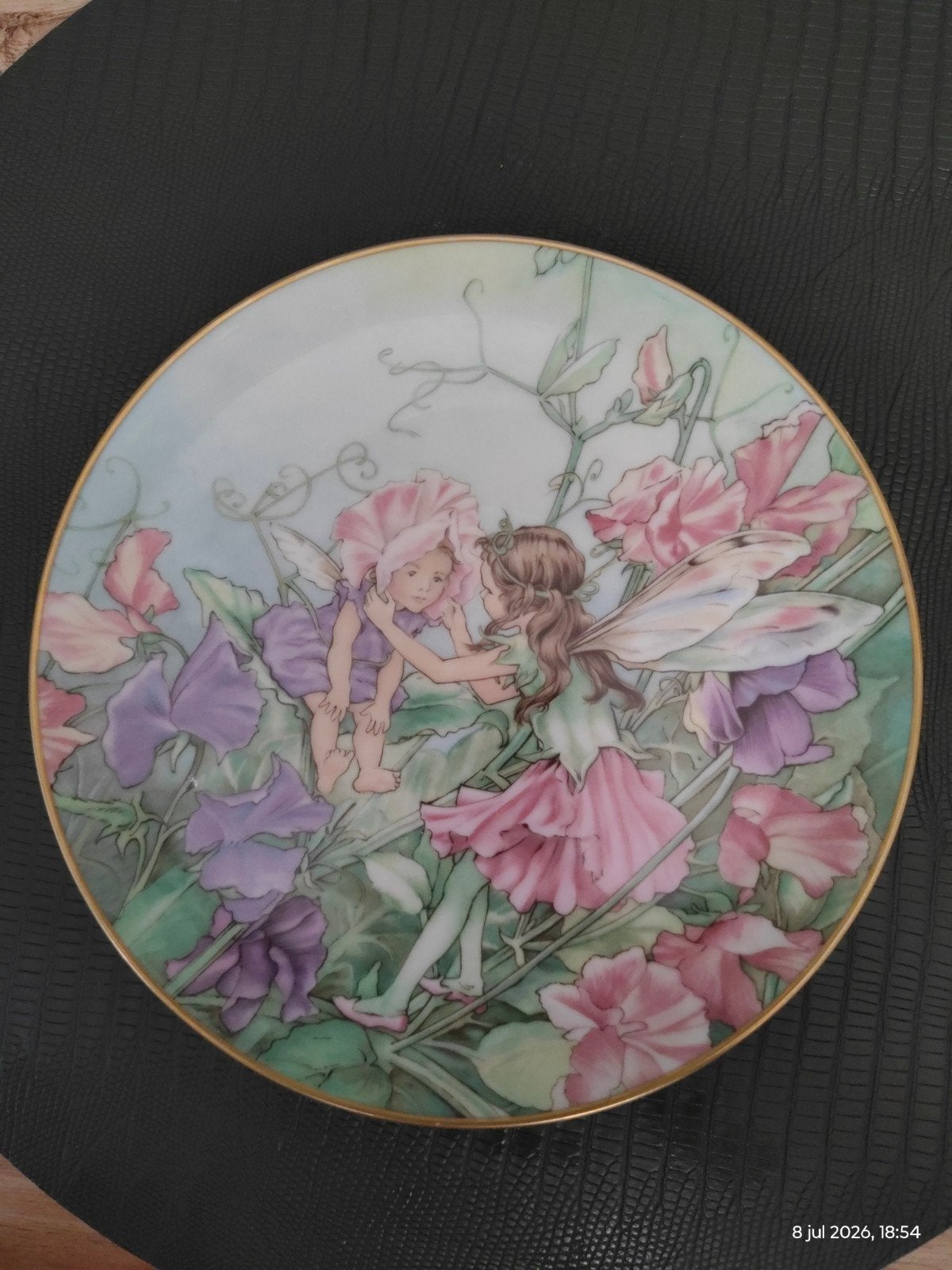 The Sweet Pea Fairy - Cicely Mary Barker bord, Antiek en Kunst, Ophalen of Verzenden