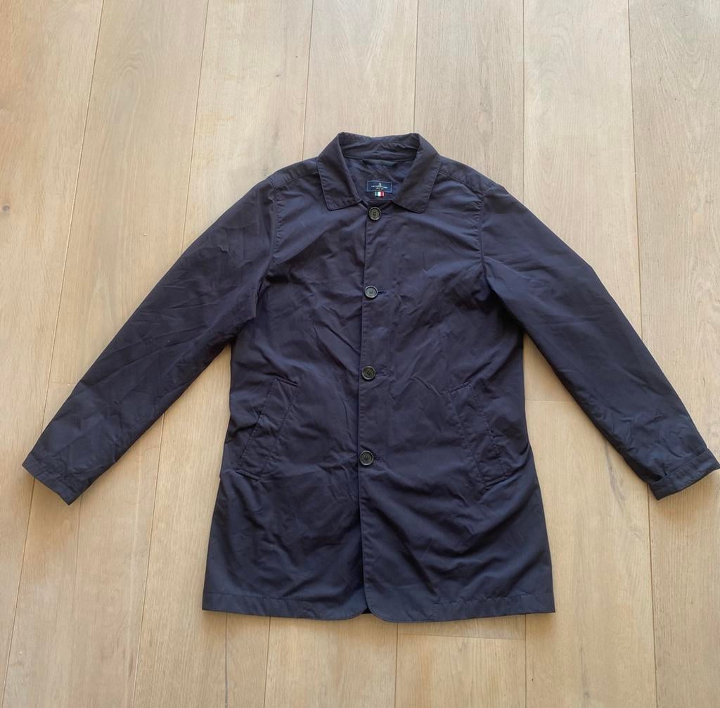 Society shop jas L, Ophalen of Verzenden, Zo goed als nieuw, Maat 52/54 (L), Blauw