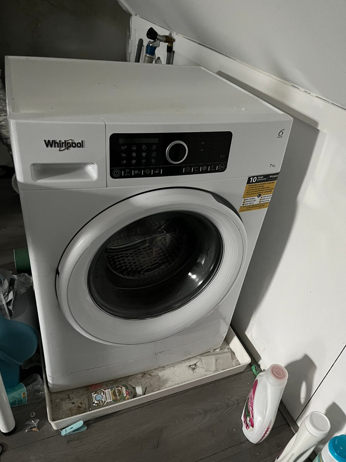 Whirlpool wasmachine werkend - oud ijzer, Ophalen, Gebruikt, Voorlader, 85 tot 90 cm