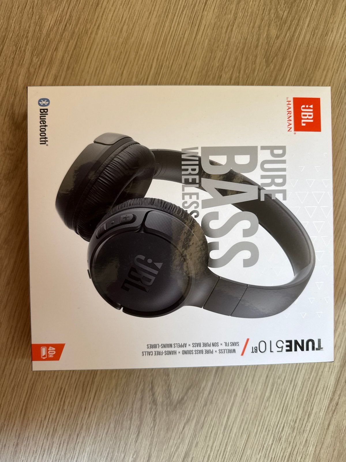 JBL Tune 510BT Draadloze On-ear Koptelefoon Zwart, Audio, Tv en Foto, Koptelefoons, JBL, Bluetooth, Nieuw, On-ear