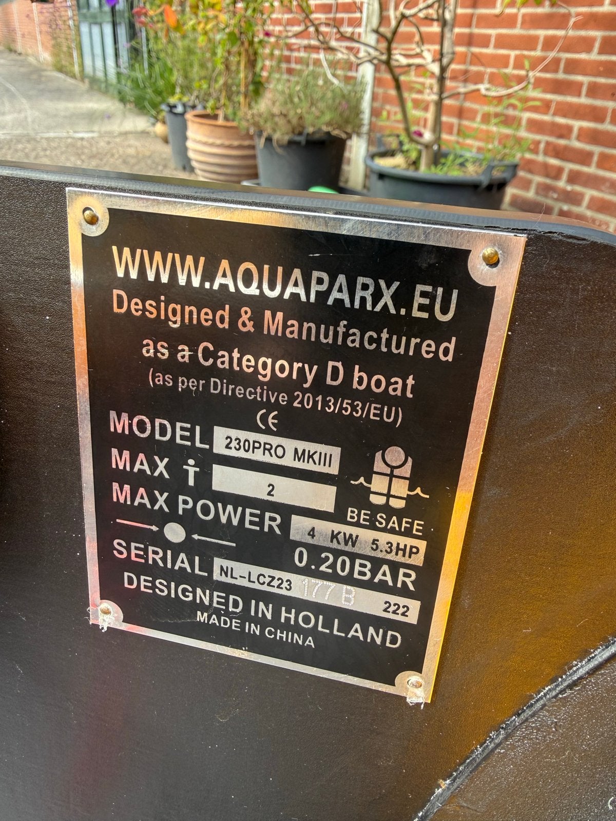 Aquaparx 230PRO MKIII rubberboot + Hidea 2,5 pk 4-takt, Ophalen, Inclusief motor, Zo goed als nieuw, Buitenboordmotor