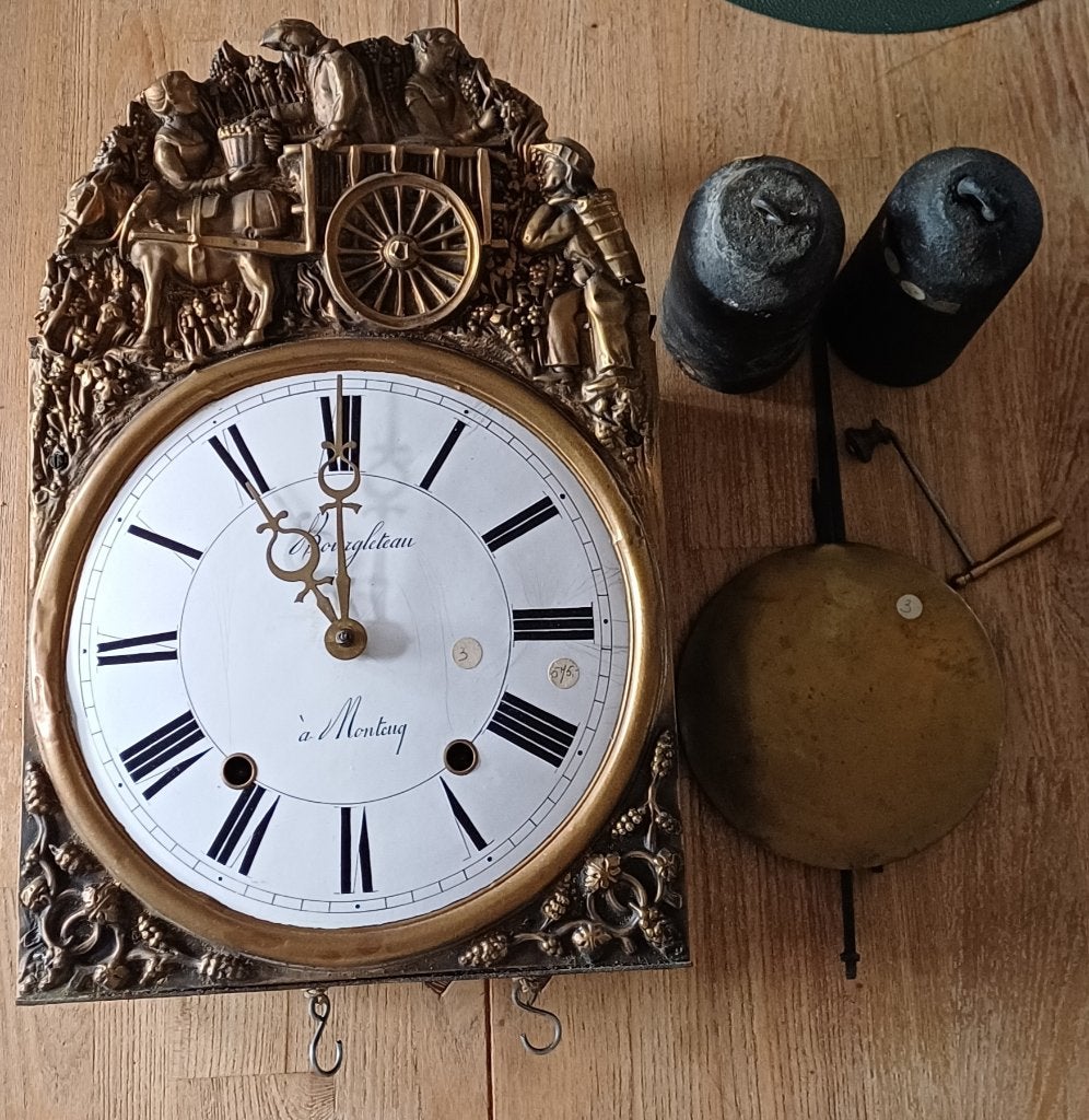 Antieke Franse comtoise klok, Antiek en Kunst, Antiek | Klokken, Ophalen