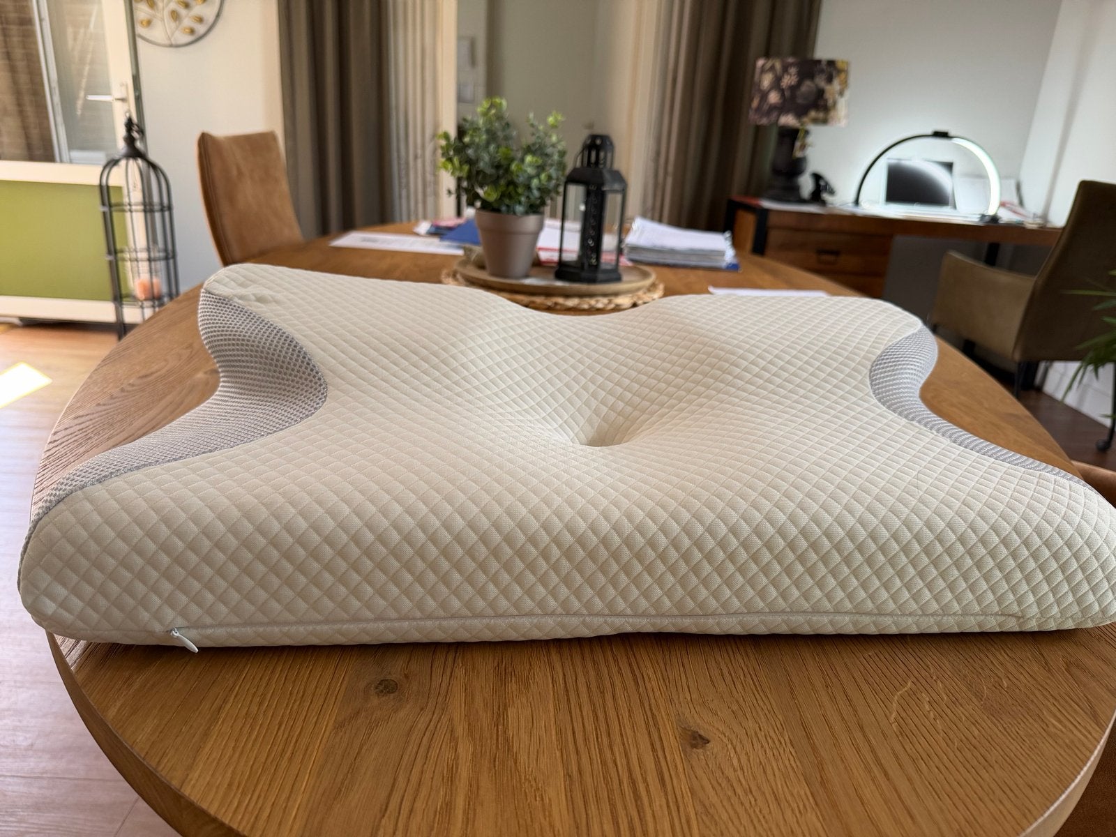 Ergonomisch traagschuim hoofdkussen, Huis en Inrichting, Slaapkamer | Beddengoed, Ophalen, Schuim, Eenpersoons, Wit