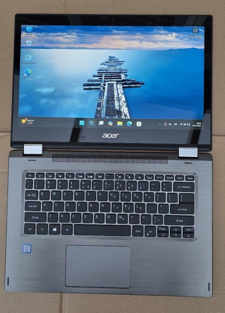 Acer Spin Notebook 14 inch Touch Screen + Optie 24" Monitor, Gebruikt, 2 tot 3 Ghz, Ophalen of Verzenden, SSD