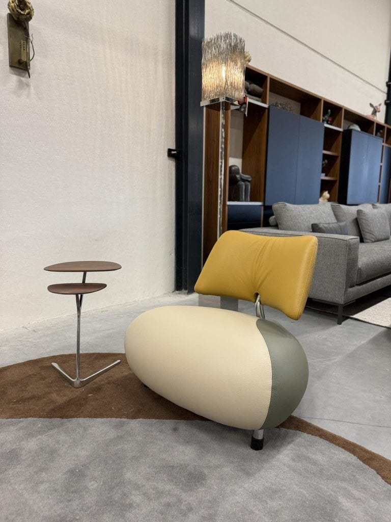 Nieuw Leolux Pallone Fauteuil Geel Groen Design Stoel Leer, Leolux, Info@leolux.nl, Nieuw, Ophalen of Verzenden