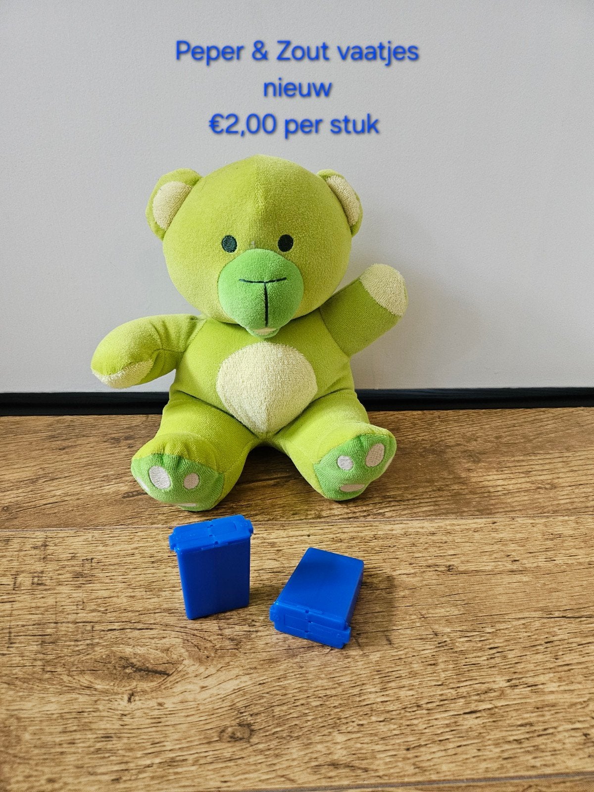 * Tupperware nieuwe blauwe peper en zout vaatjes, Huis en Inrichting, Ophalen of Verzenden, Nieuw, Blauw, Overige typen