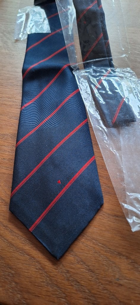 Bedrijfsstropdas Vintage PPG, Ophalen of Verzenden, Nieuw, Blauw, Met patroon