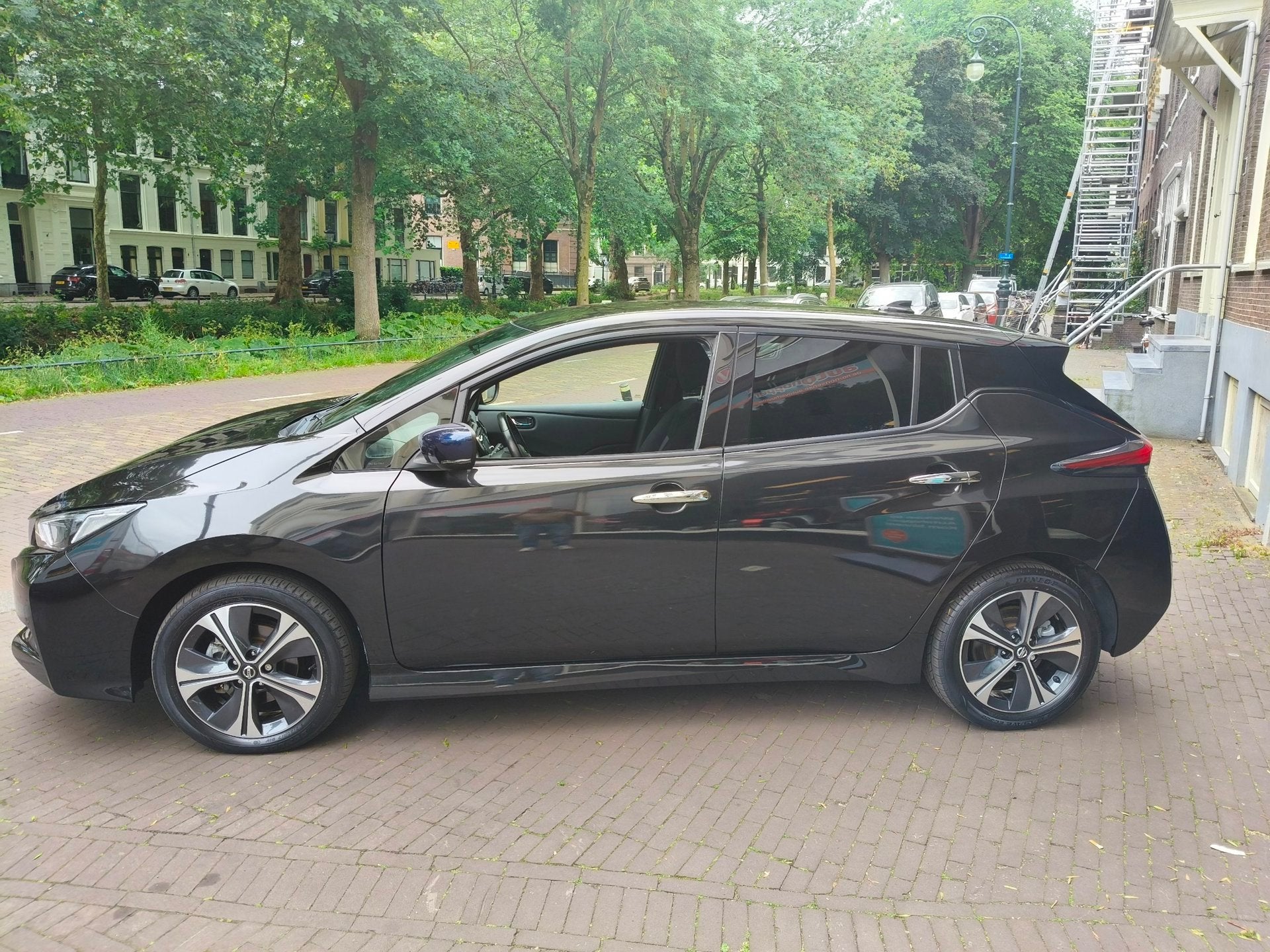 Nissan LEAF 2.ZERO EDITION 40 kWh SOH 89,13%, Auto's, Nissan, Stof, Gebruikt, 150 pk, Zwart