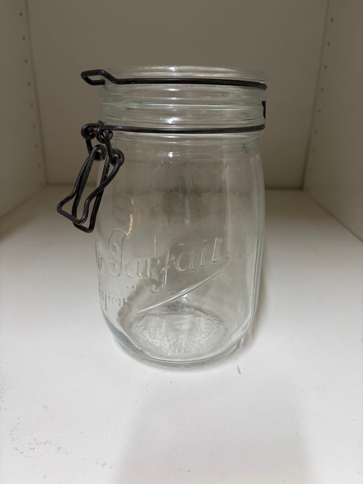 Le Parfait Super voorraadpot met beugelsluiting, Glas, Ophalen of Verzenden, Zo goed als nieuw, Voorraadpot