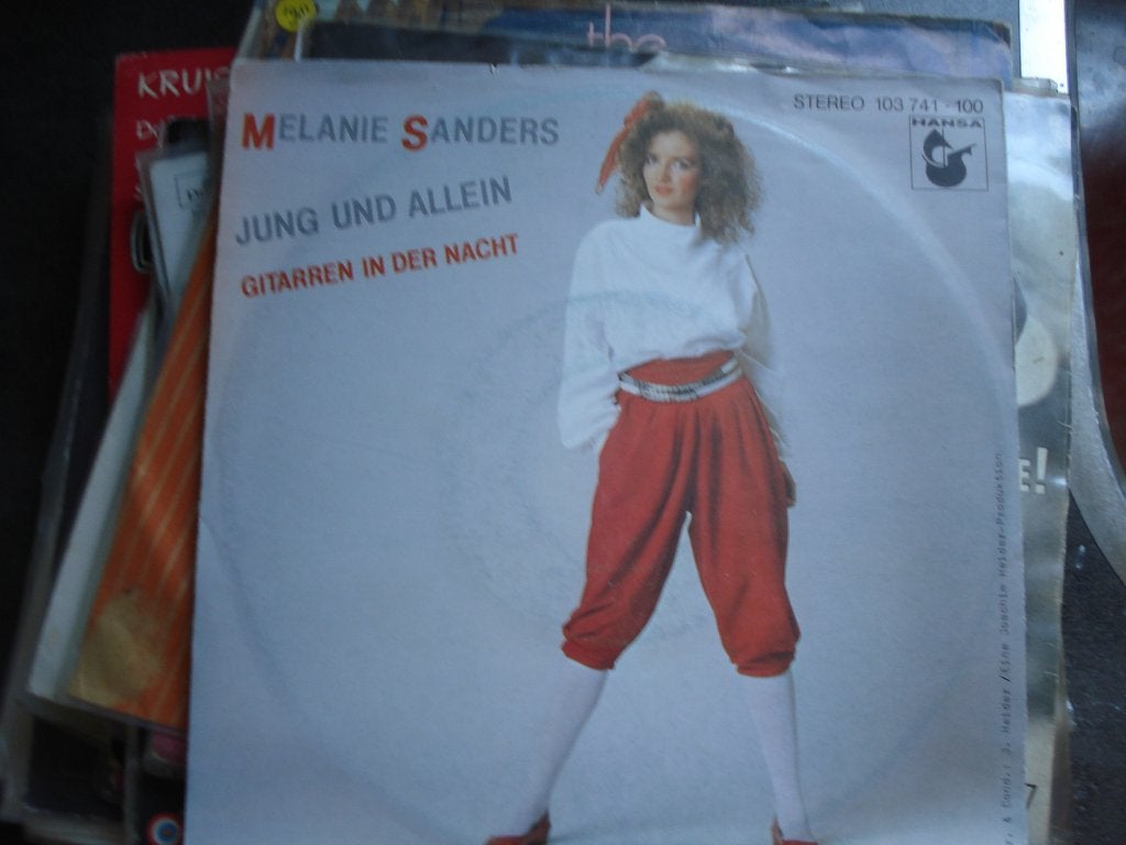 Melanie Sanders: Jung und allein / Gitarren in der Nacht, Fotohoes, Ophalen of Verzenden, Zo goed als nieuw, Pop