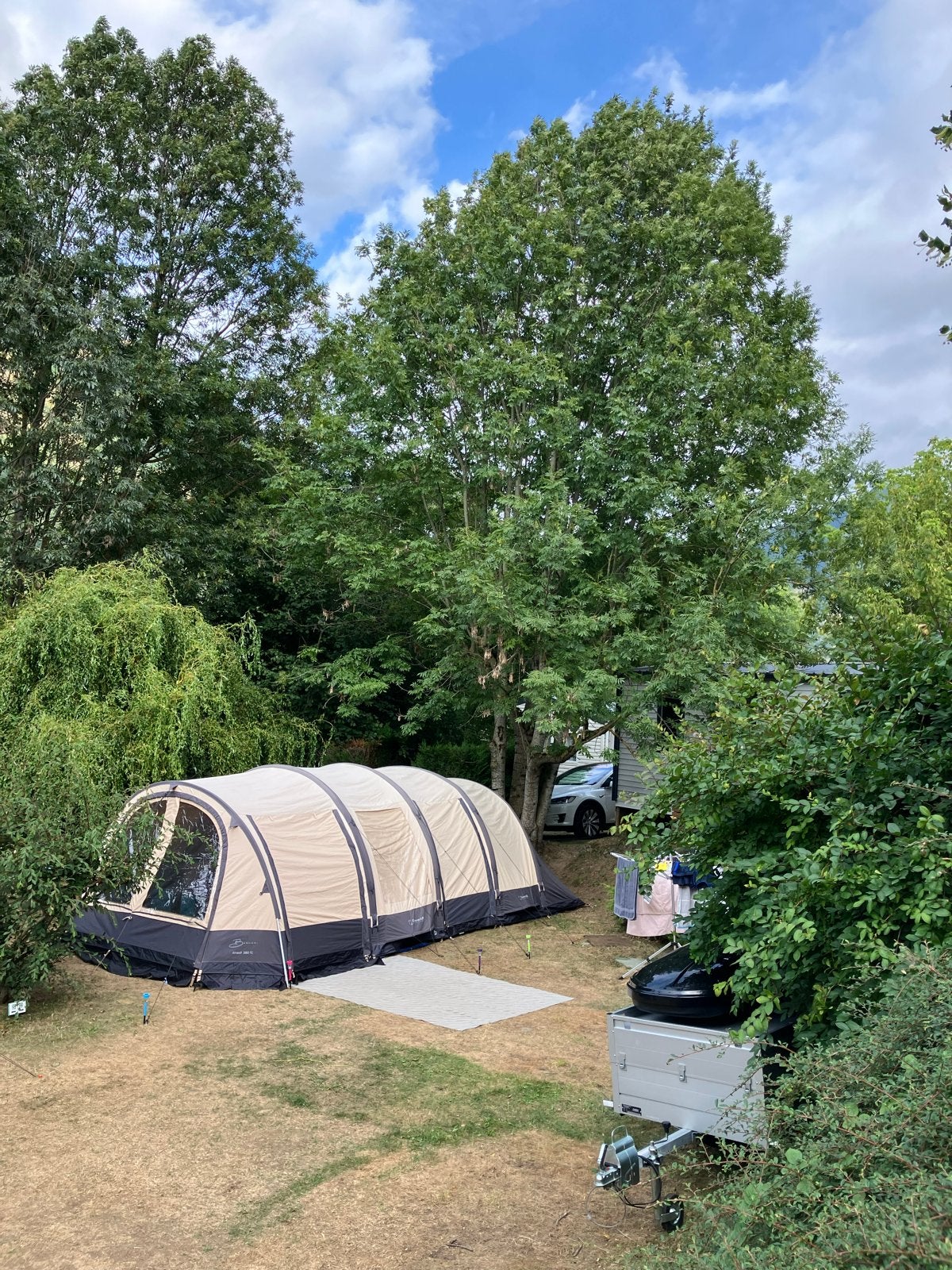 Anssems aanhanger + Bardani Airwolf 380TC tent + inventaris, Caravans en Kamperen, Ophalen, Zo goed als nieuw, Tot en met 5