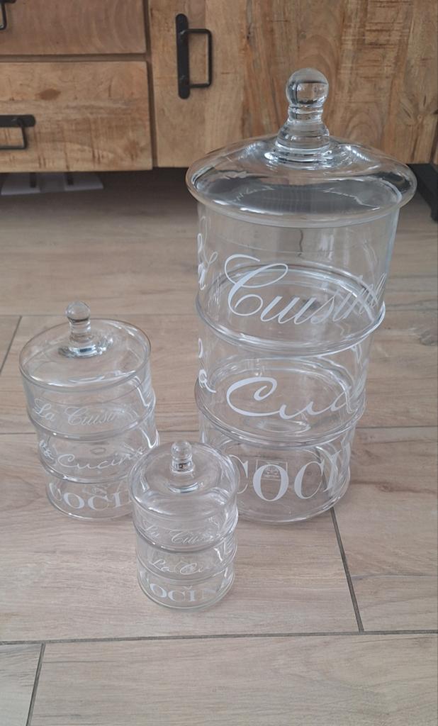 Riviera Maison - Classic Kitchen Storage Jars (3 Sets), Ophalen, Overige typen, Overige stijlen, Glas