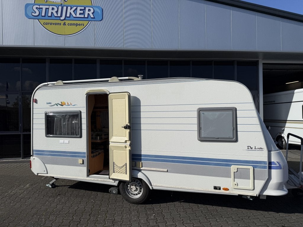 Hobby De Luxe 460 UFE Fransbed + WC + Rondzit + Tent 966 KG, Caravans en Kamperen, Schokbreker, Hobby, Bedrijf, Treinzit
