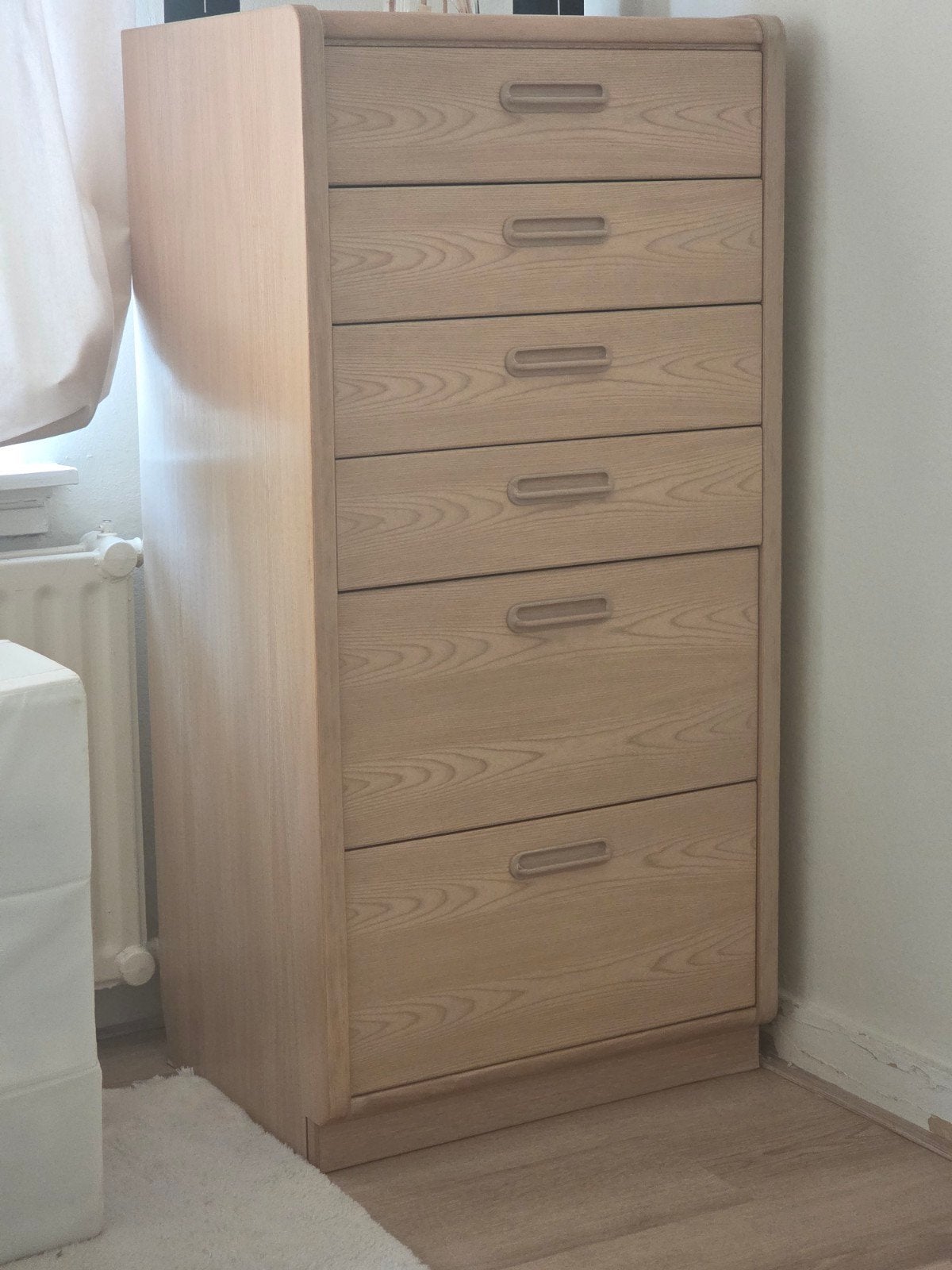 Stevige Licht Eiken Houten lade Kast - Modern Design, Huis en Inrichting, Ophalen, Gebruikt, 5 laden of meer, 100 tot 150 cm