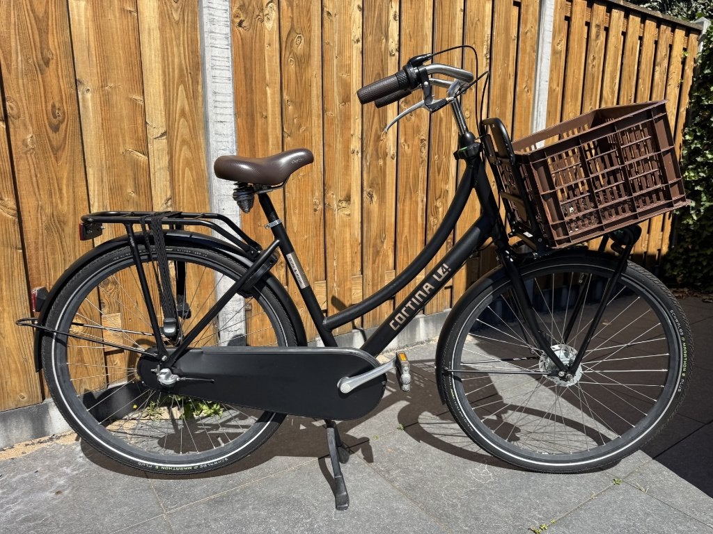 Cortina U4 Transport (Jet Black Matt, maat 50), Versnellingen, Zo goed als nieuw, 50 tot 53 cm, Ophalen