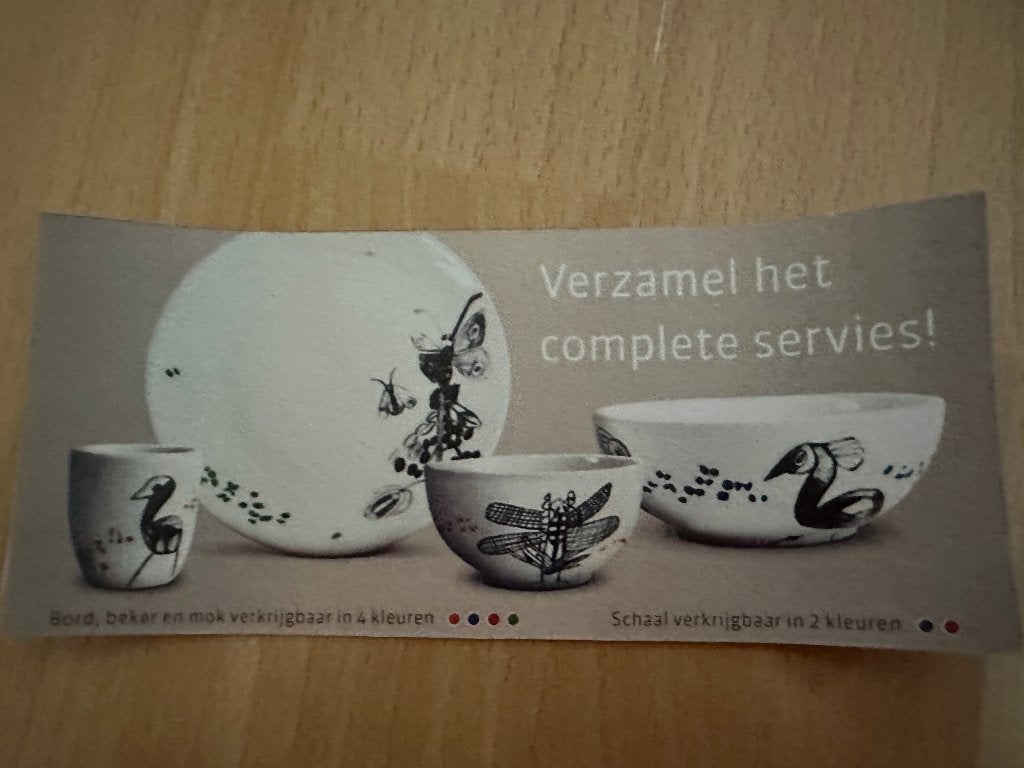 NIEUW: Servies van kunstenaar DERK WESSELS, Ophalen of Verzenden