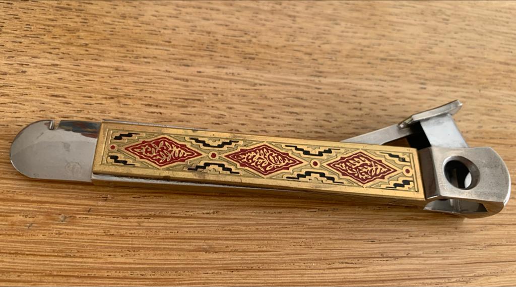 Vintage Sigarenknipper met Decoratief Design, Ophalen of Verzenden, Zo goed als nieuw, Overige typen