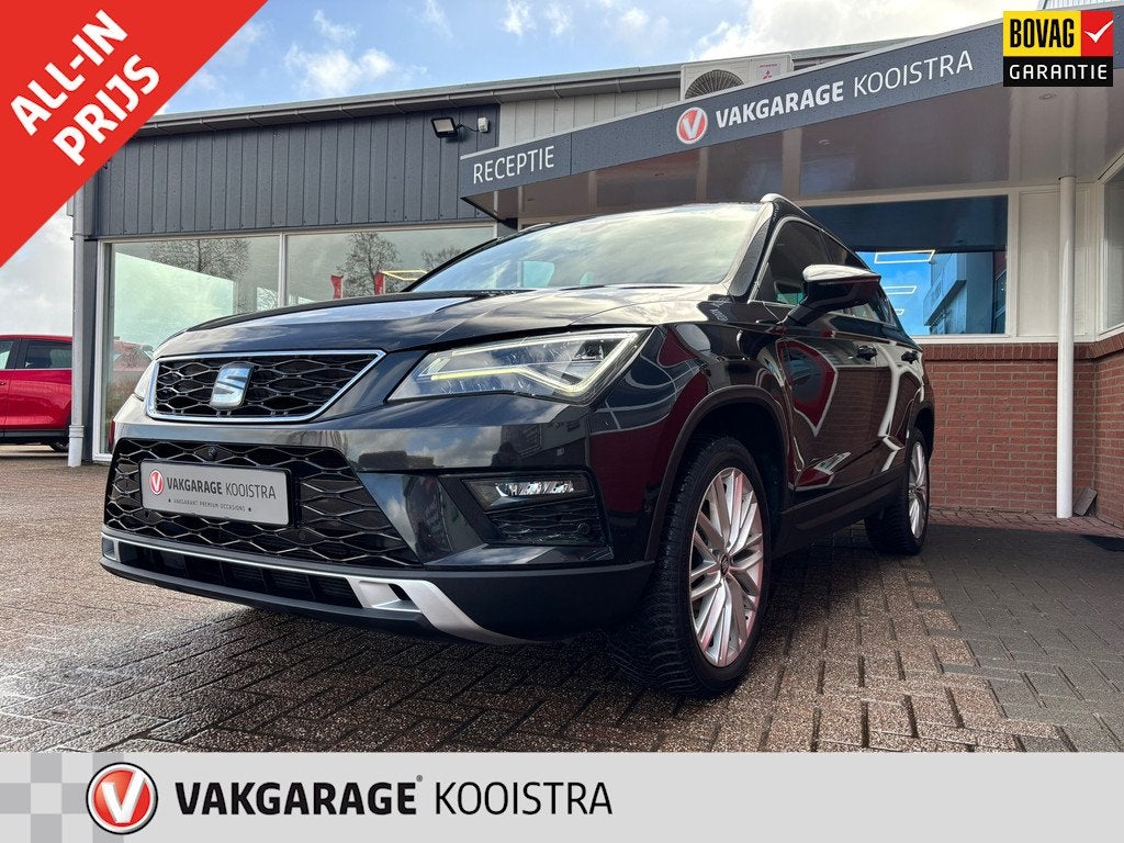 Seat Ateca 1.5 TSI Xcellence Edition|Pano|ACC|360Camera, 12 maanden, Zwart, 4 cilinders, Zwart