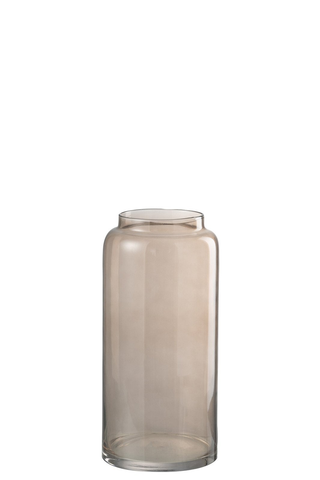 Vaas recht glas bruin, Ophalen of Verzenden, Nieuw, Bruin, Glas