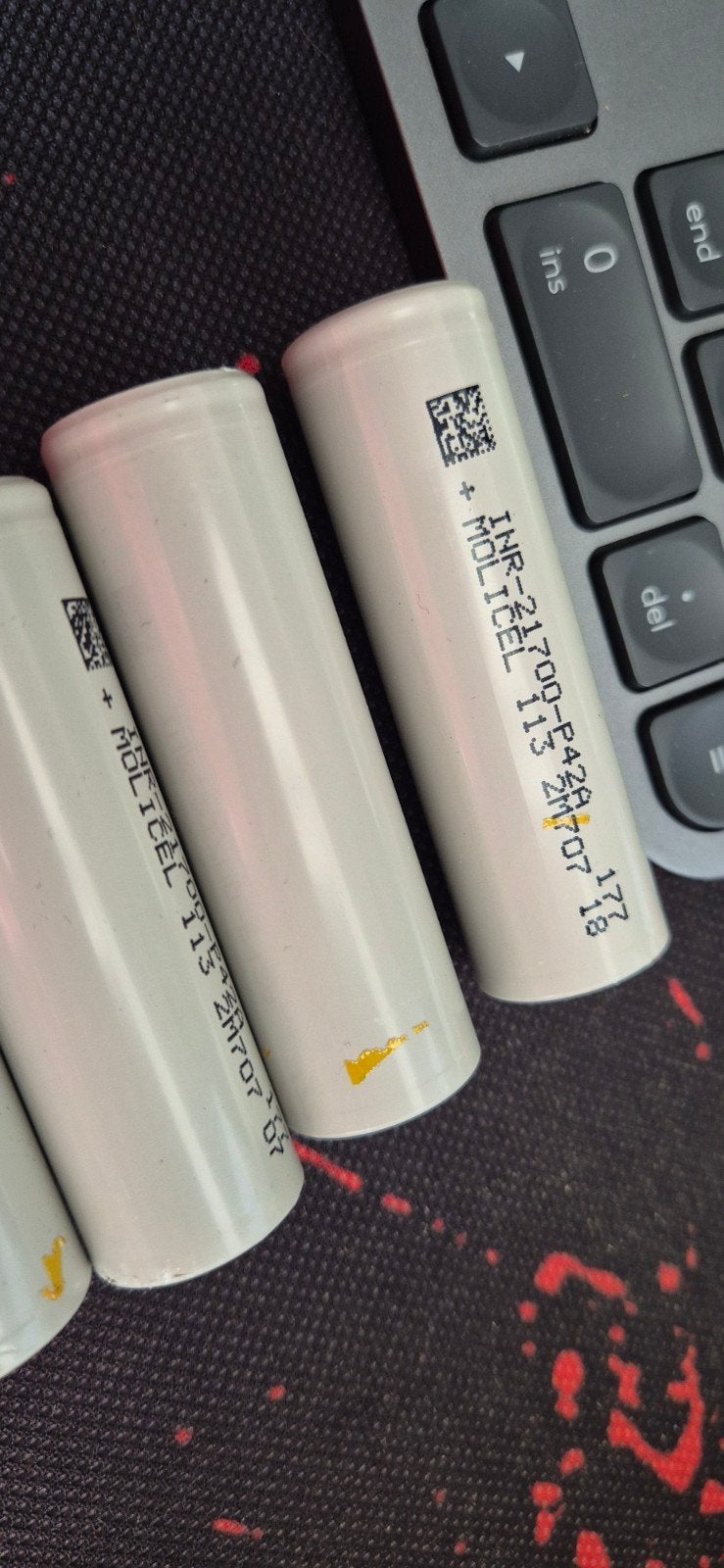 7x Molicel P42A 21700 Batterijen - Hoge Capaciteit, Ophalen of Verzenden