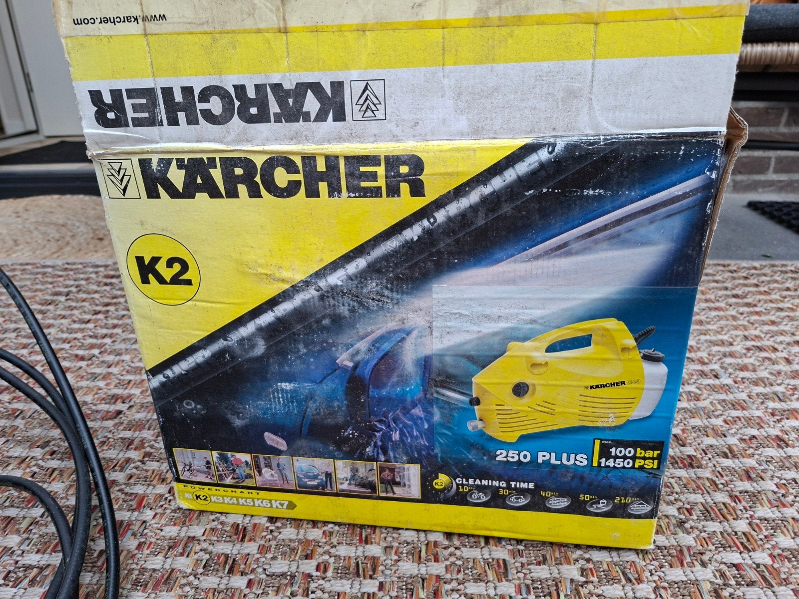 Kärcher 250 hogedrukreiniger met terrasreiniger, Ophalen, Gebruikt, Elektrisch, Kärcher