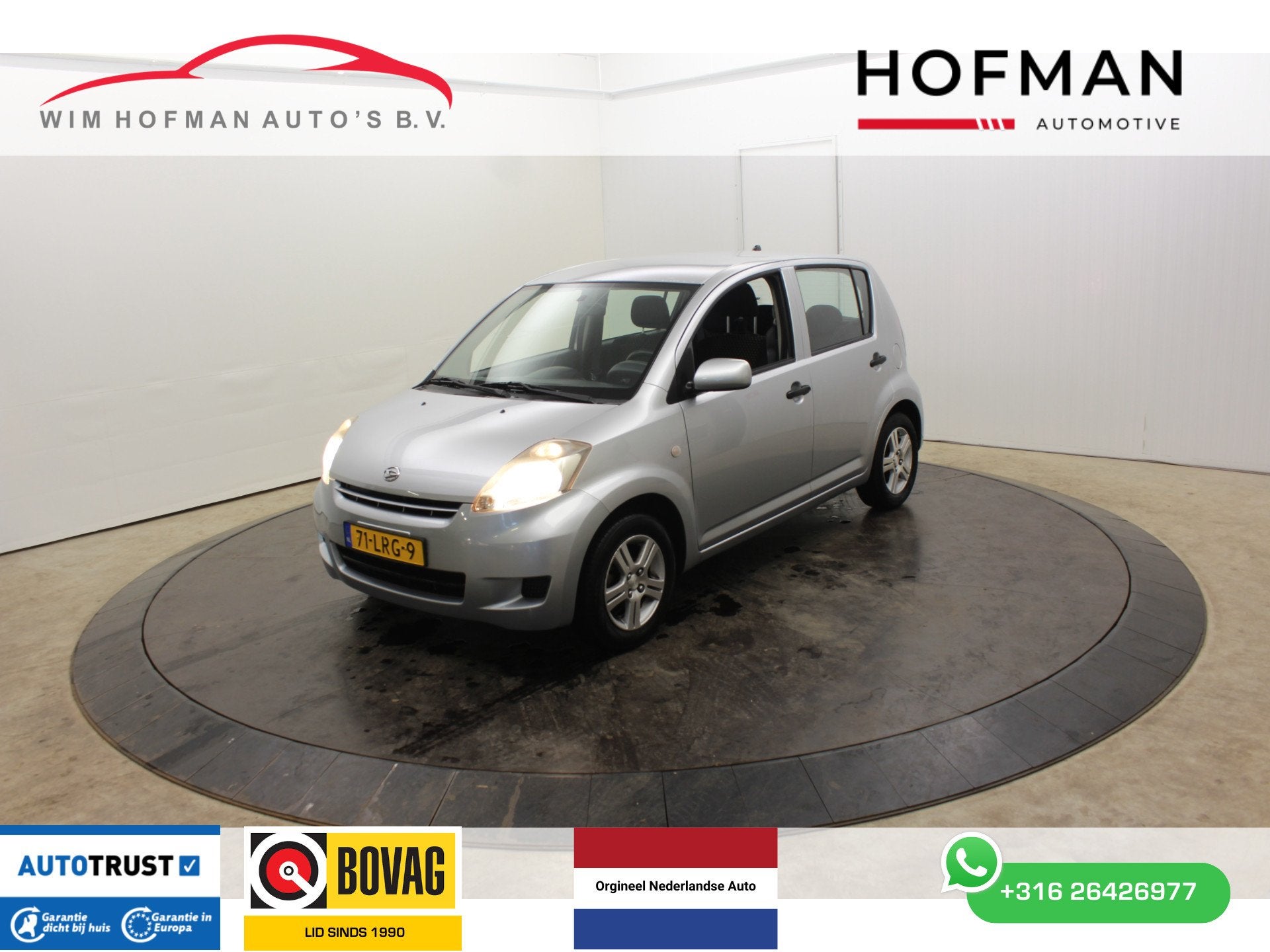 Volkswagen up! Daihatsu Sirion 1.0-12V 70PK 5Drs 5 Pers Prem, Voorwielaandrijving, Metallic lak, Gebruikt, Met garantie (alle)