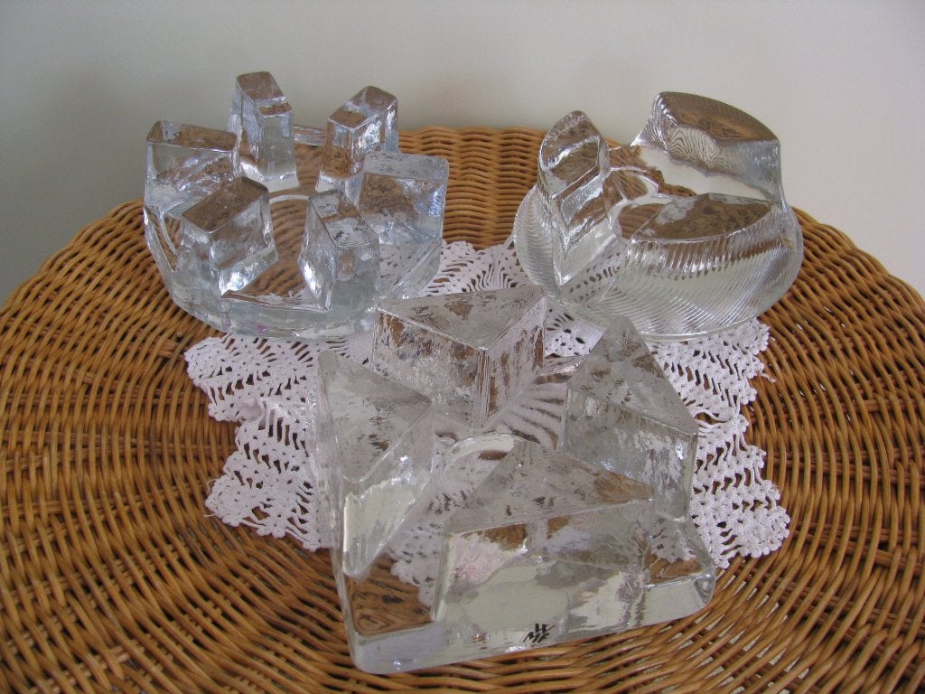 Van TOEN * 3 x theelicht * glas * robuust * zie foto's *, Ophalen of Verzenden, Glas