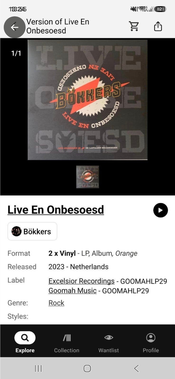 Bökkers - Live En Onbesoesd te koop gevraagd, Cd's en Dvd's, Ophalen of Verzenden, 12 inch, Poprock